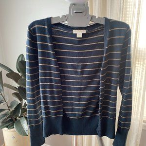 Cotton On Navy Striped Sweater, Large